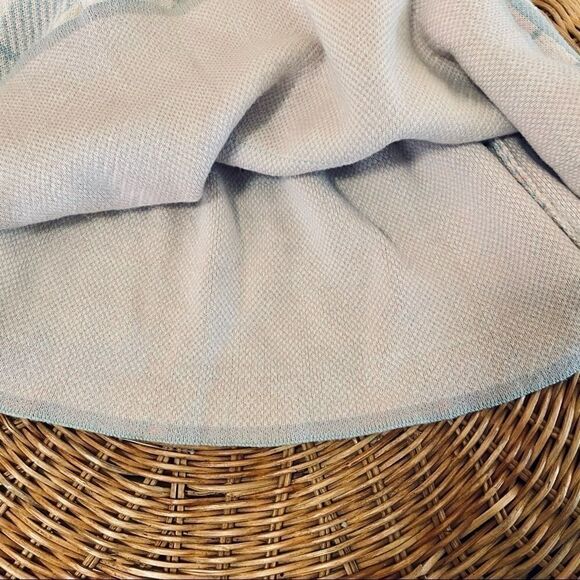 Thick cotton blue pink pleated school girl skirt 6 - Picture 2 of 4